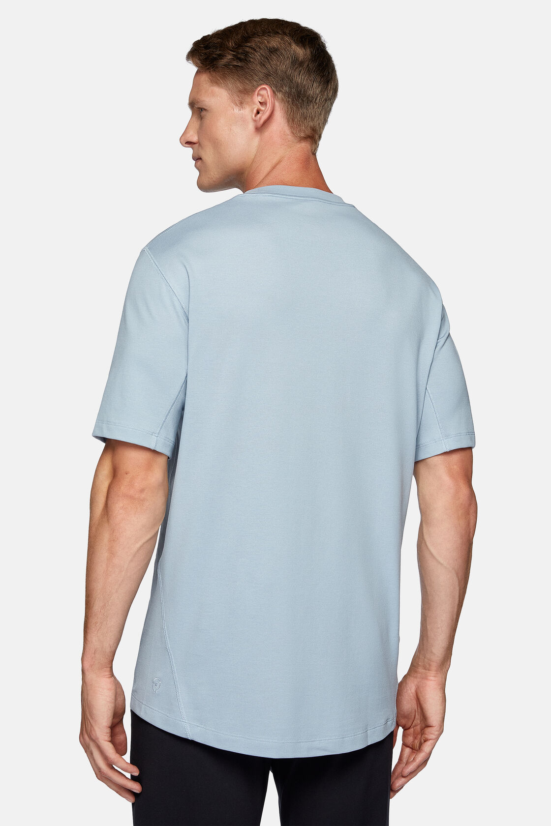 Nagy teljesítményű Piqué pólóing, Light Blue, hi-res