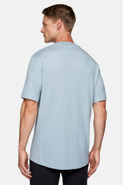T-Shirt In Piquè Performante, Azzurro, hi-res
