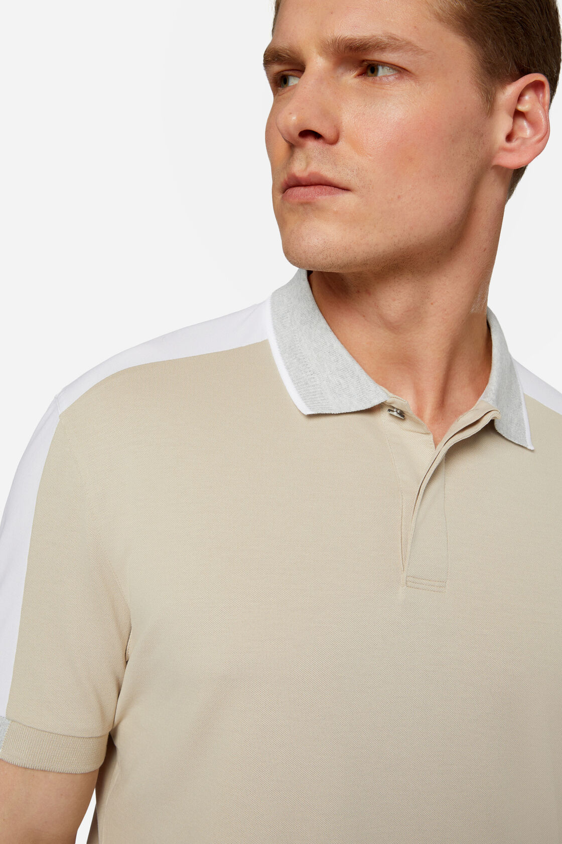 Hochwertiges Piqué-Poloshirt, Beige, hi-res