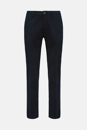Pantalon En Coton Extensible, bleu marine, hi-res