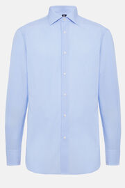 Micro Striped Windsor Collar Shirt Regular Fit, Light Blue, hi-res