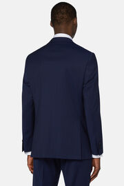 Navyblauer Anzug Mit Nadelstreifen Aus Wolle, Navy blau, hi-res