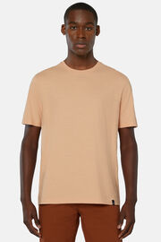 Ss Slub Cotton Jersey T Shirt, Orange, hi-res
