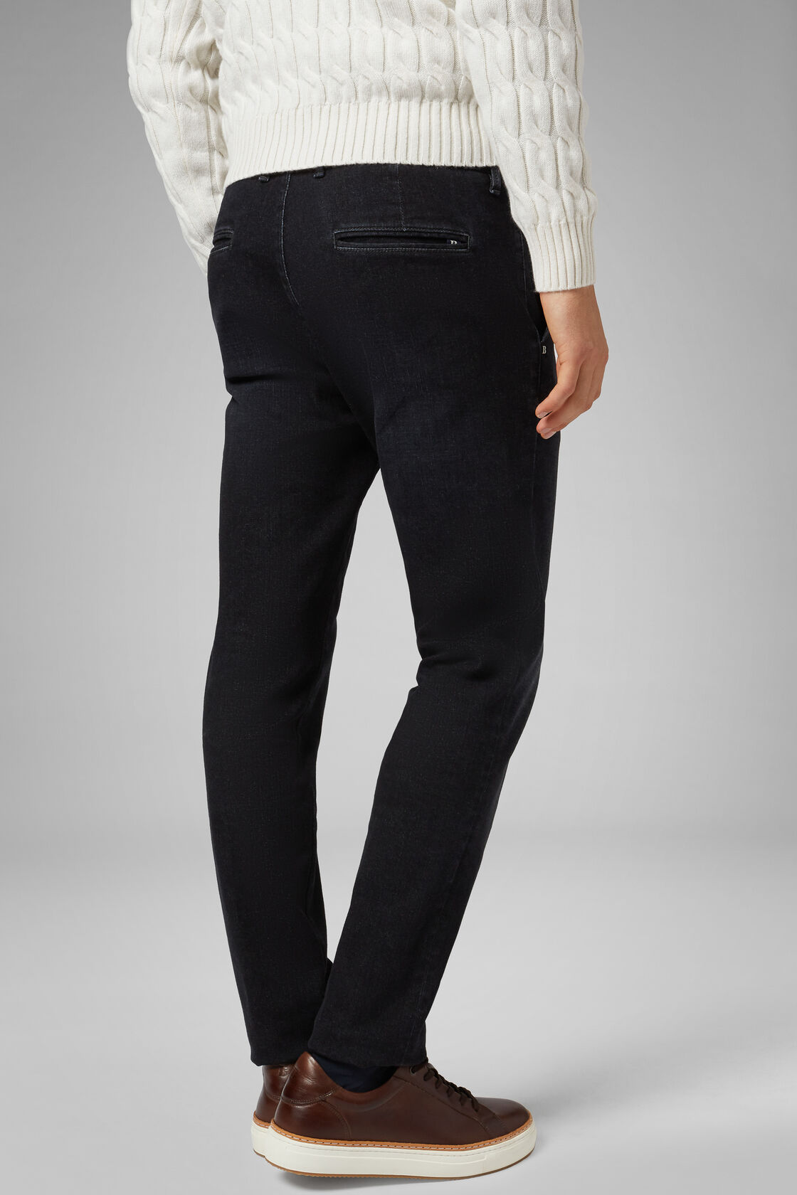 Men's Slim Fit Dark Wash Denim Jeans | Boggi Milano