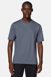 Hochwertiges Piqué-T-Shirt, Indigo, hi-res