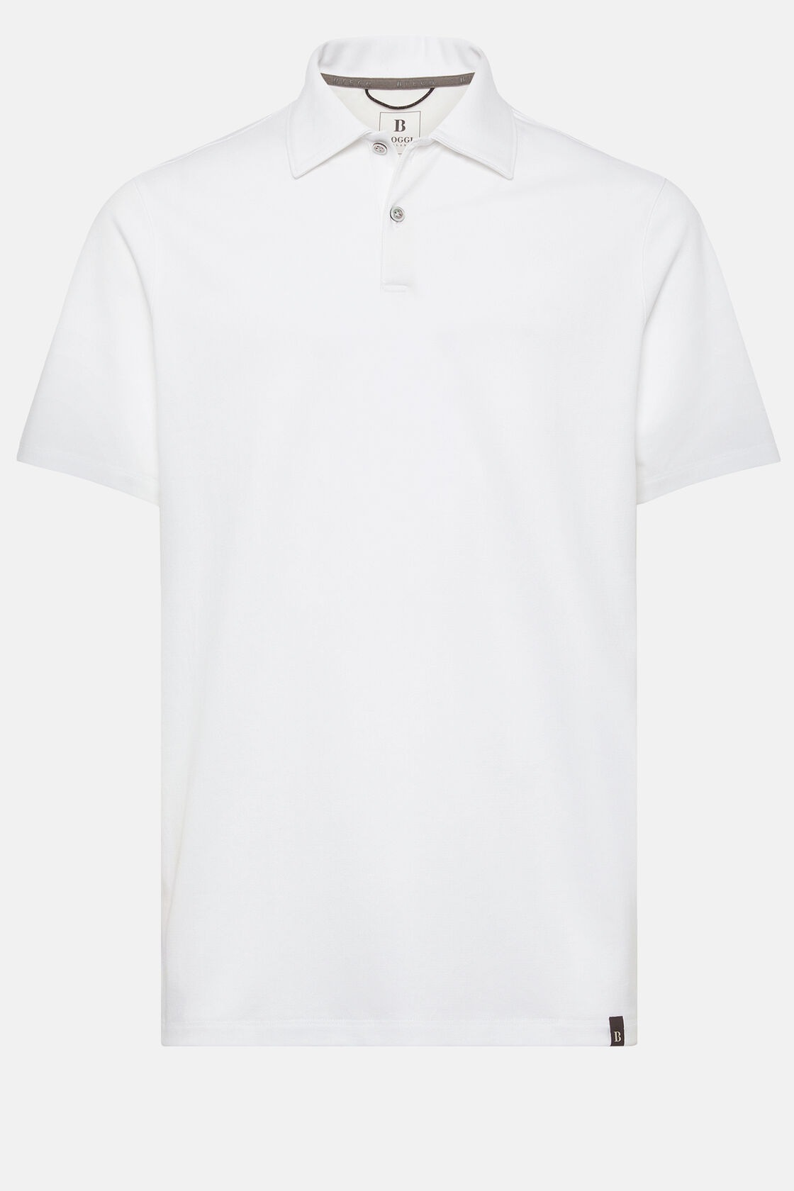 Koszulka polo z wytrzymałej piki, White, hi-res
