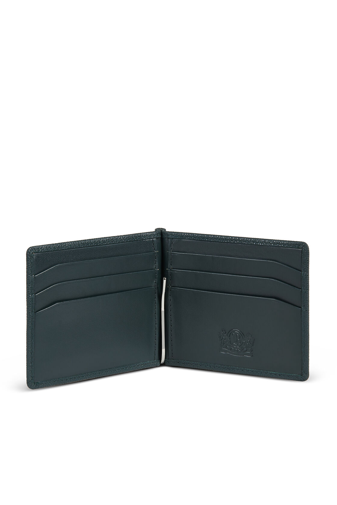 8 SLOT CAVIAR LEATHER WALLET WITH CLIP | Boggi