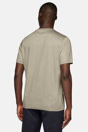 T-Shirt aus Baumwoll-Tencel-Jersey, Taupe, hi-res