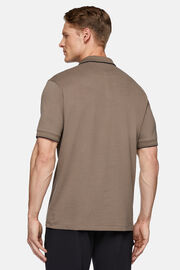 Koszulka polo z wytrzymałej piki, Brown, hi-res