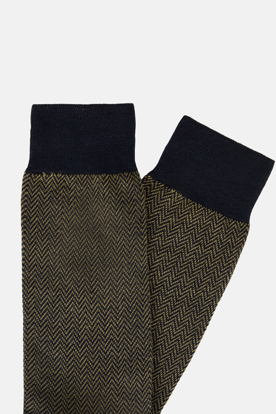 Herringbone pattern Socks in Organic Cotton | Boggi