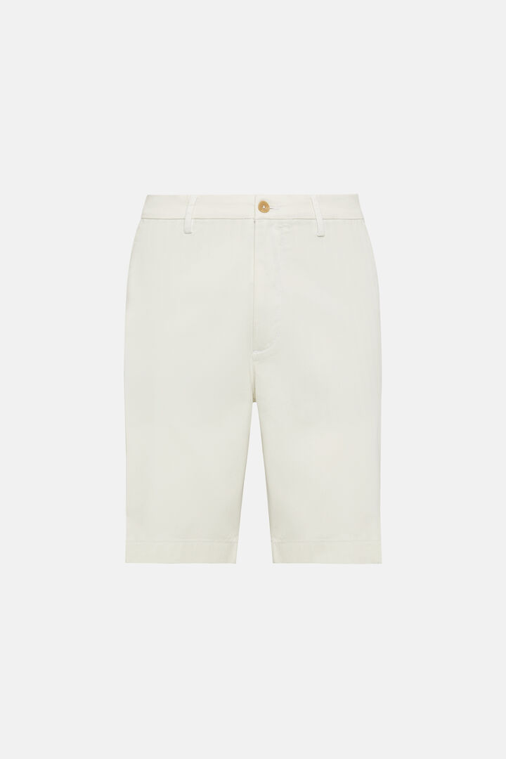 Boggi Milano Size 50 W32 Mens White Classic Bermuda Shorts Flat Front ...