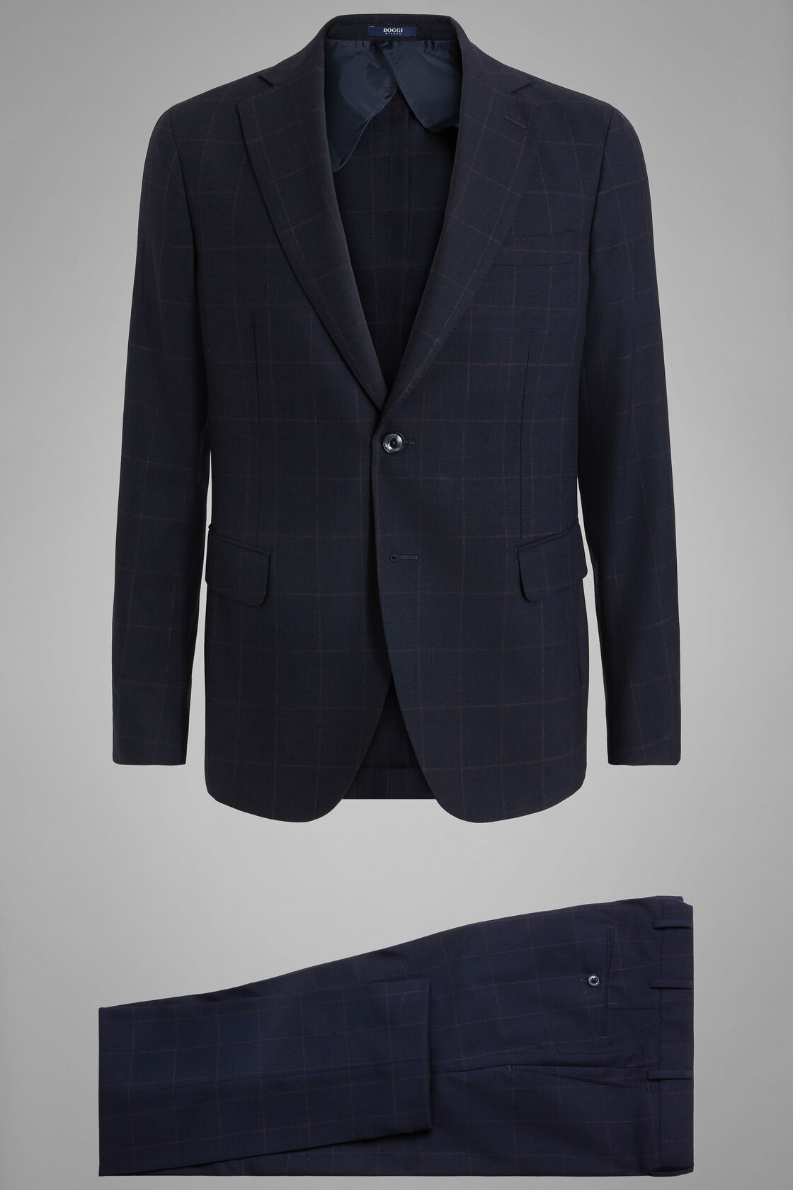 Blue Wool Capri Suit | Boggi
