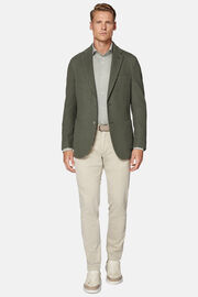 Military Green Textured Wool Jersey Jacket, Military Green, hi-res