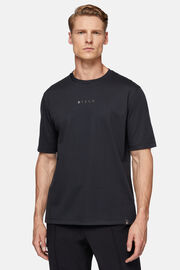 T-Shirt In Jersey Performante, Carbone, hi-res