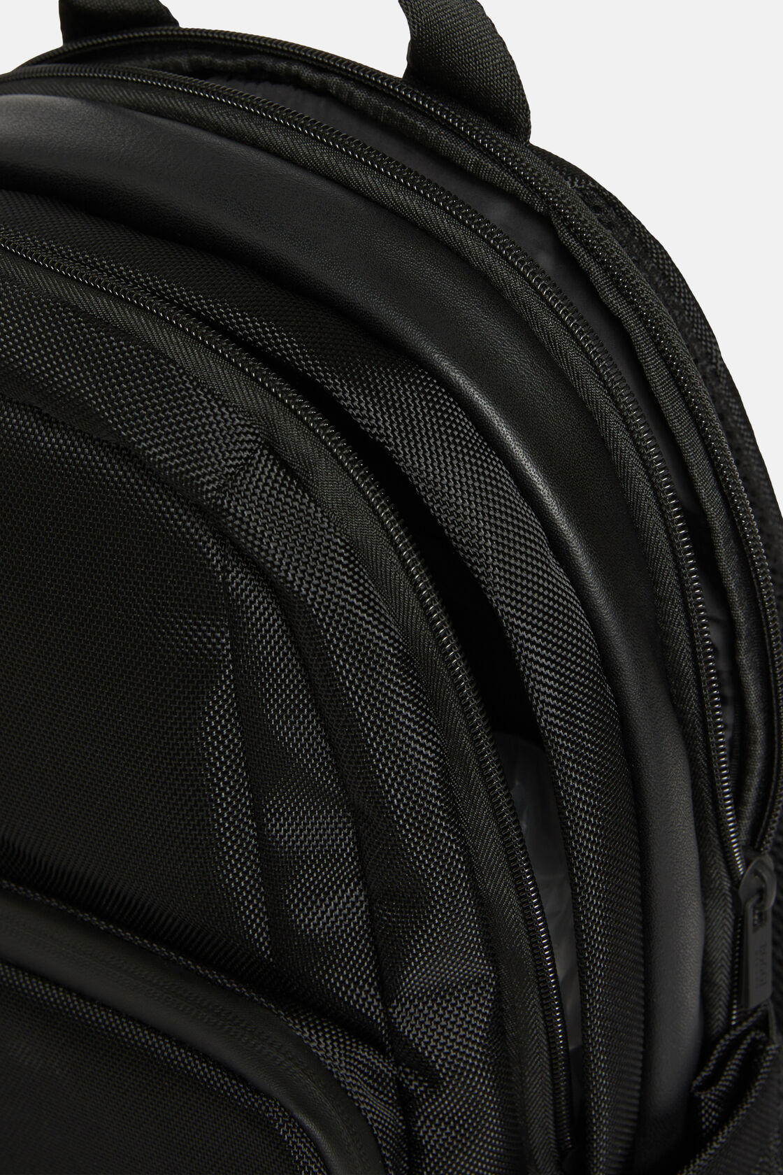 Black Recycled Technical Fabric Rucksack, , hi-res