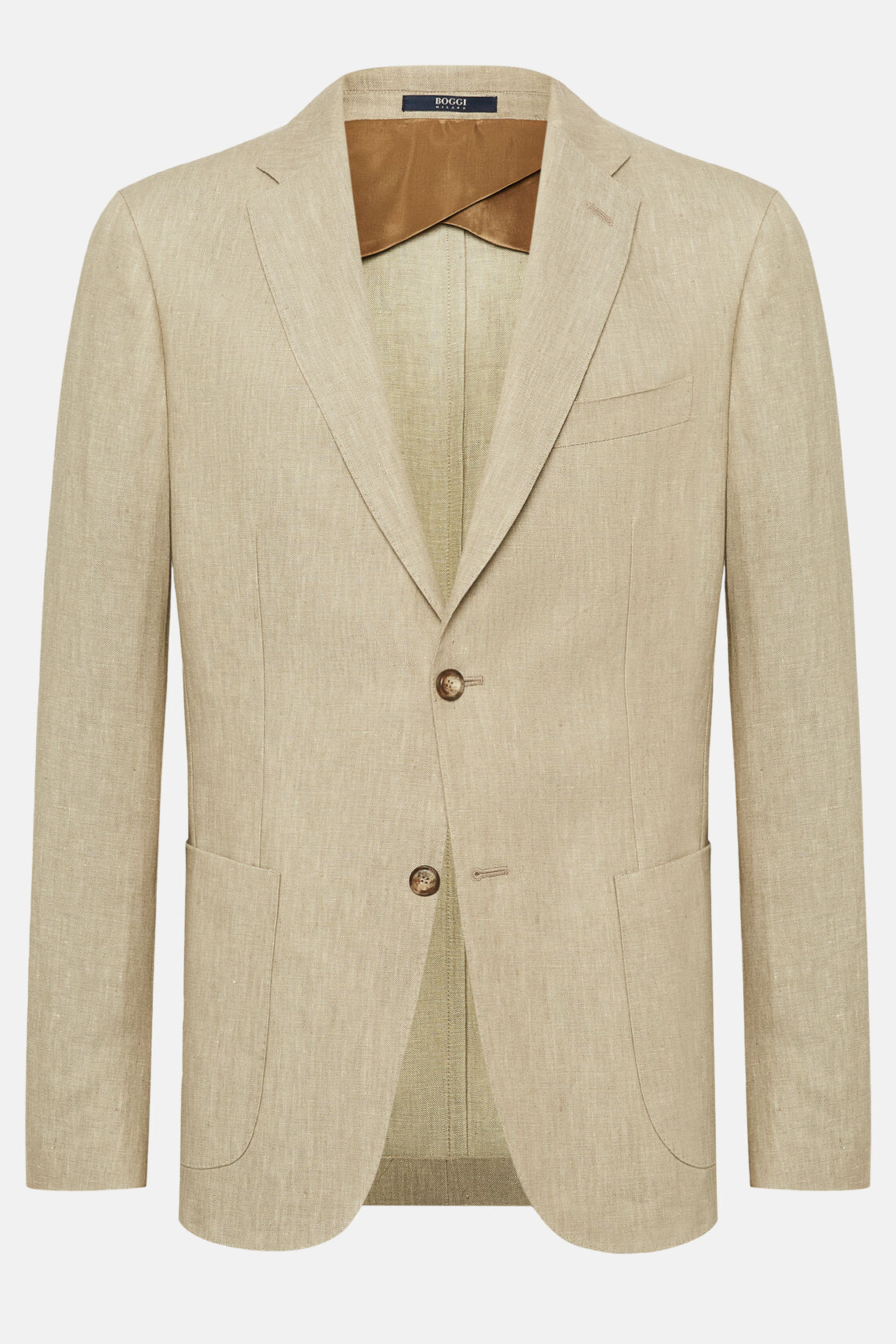 Dove Grey Pure Linen Jacket | Boggi