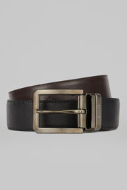 Saffiano Leather Reversible Belt