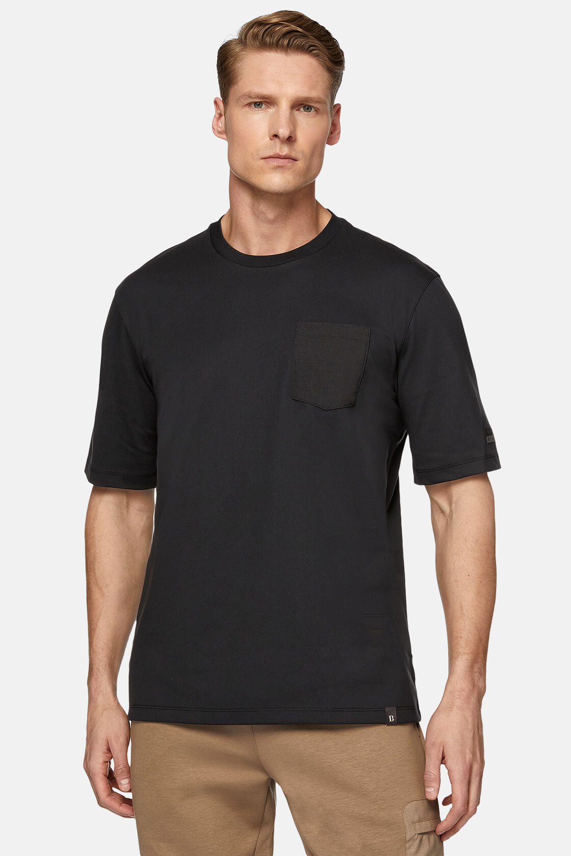 Κοντομάνικο μπλουζάκι από ζέρσεϊ υψηλών επιδόσεων, Charcoal, hi-res