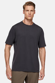 T-shirt polo em piqué de alto desempenho, Black, hi-res