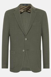 Military Green Textured Wool Jersey Jacket, Military Green, hi-res