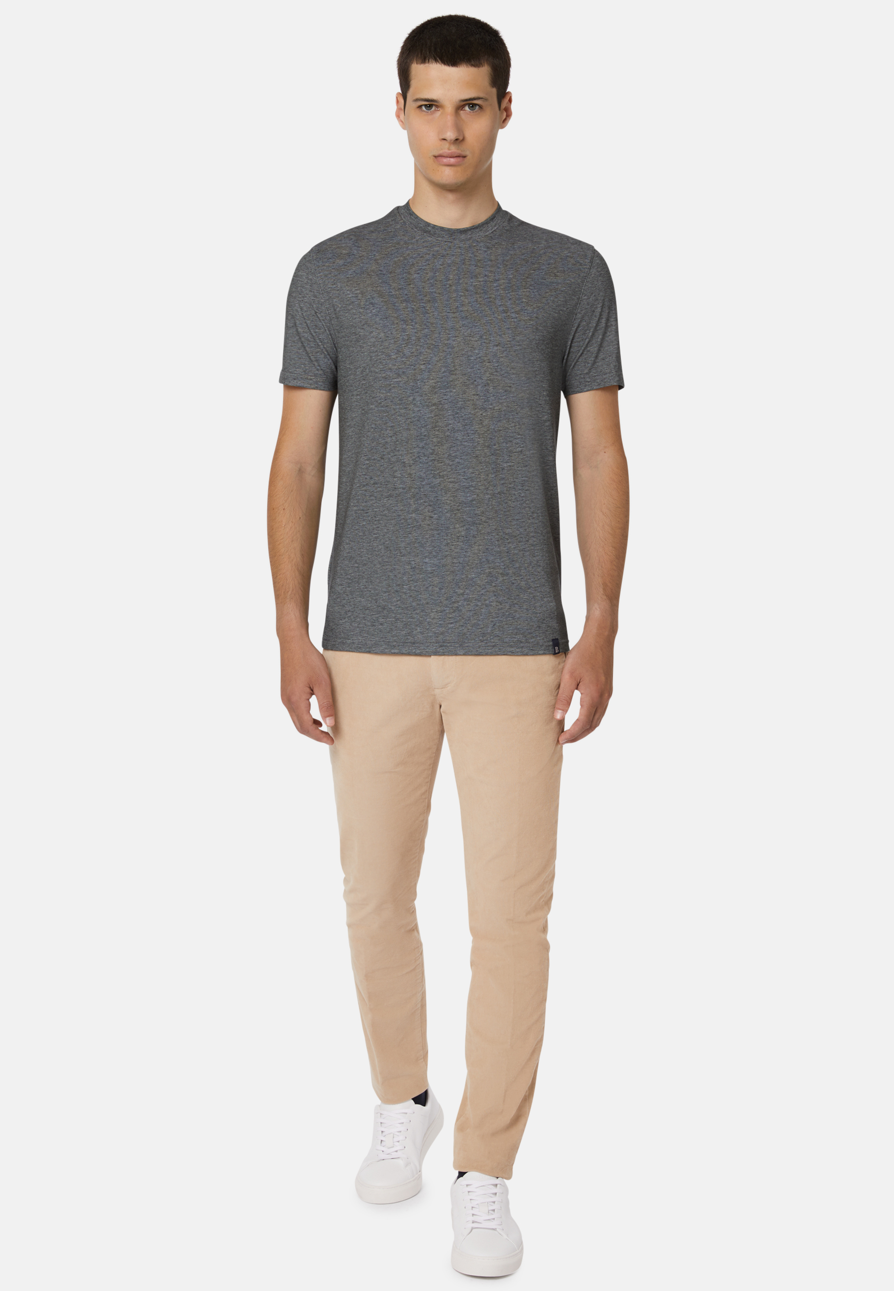 Ss Nylon Tencel Cotton Stretch T Shirt