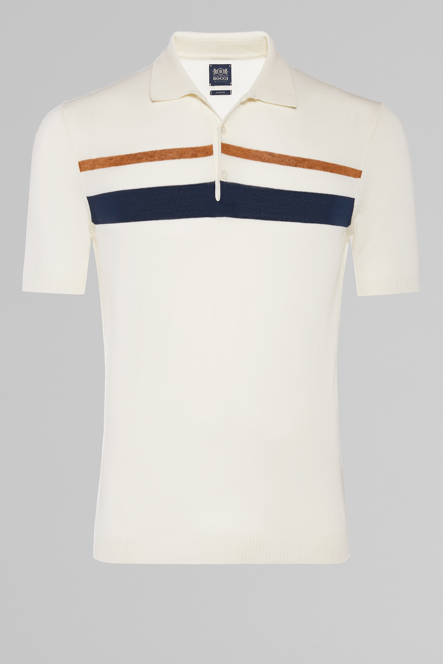 cream polo shirt