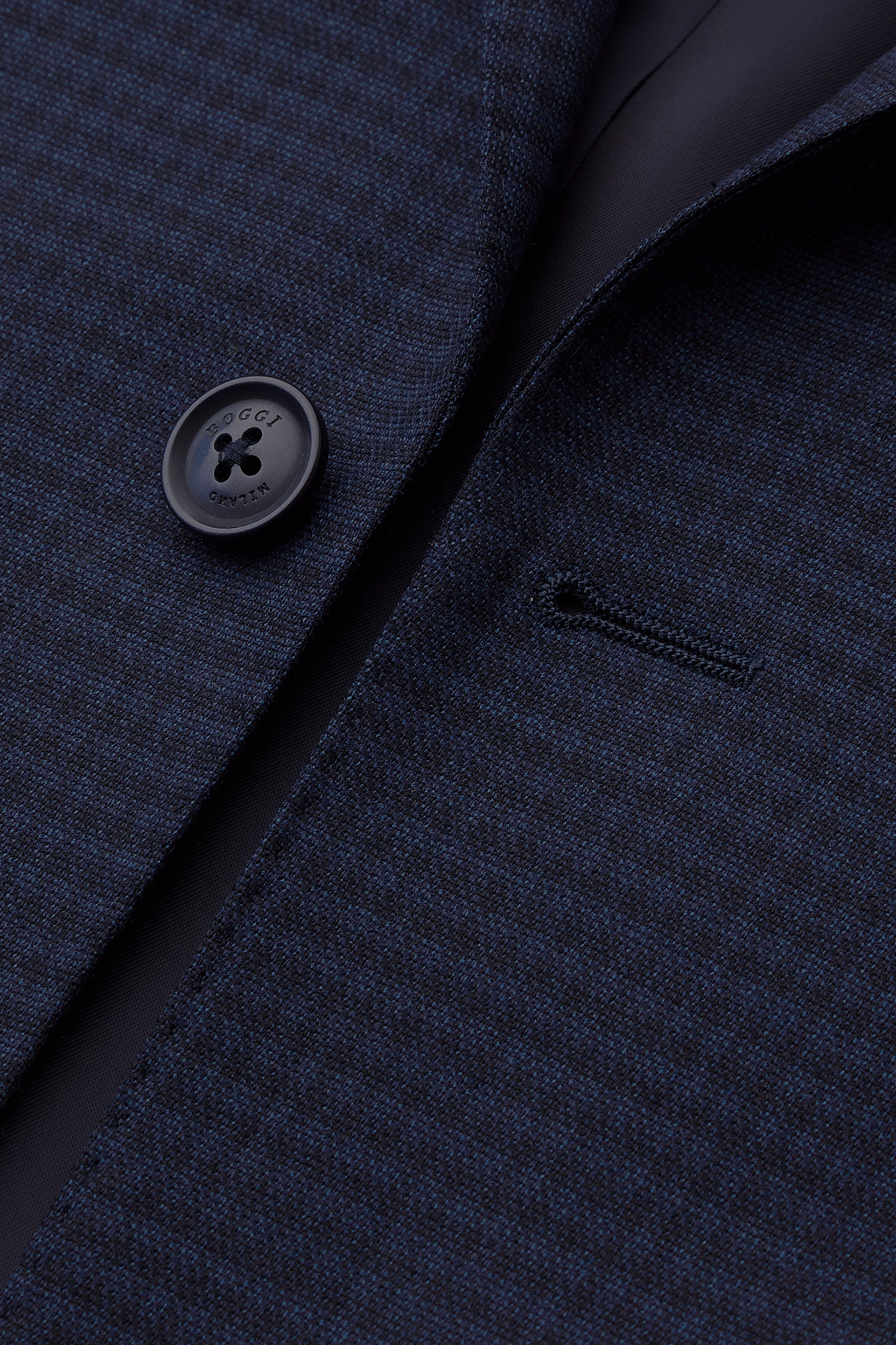 Men's Blue Stretch Wool Anversa Suit | Boggi Milano