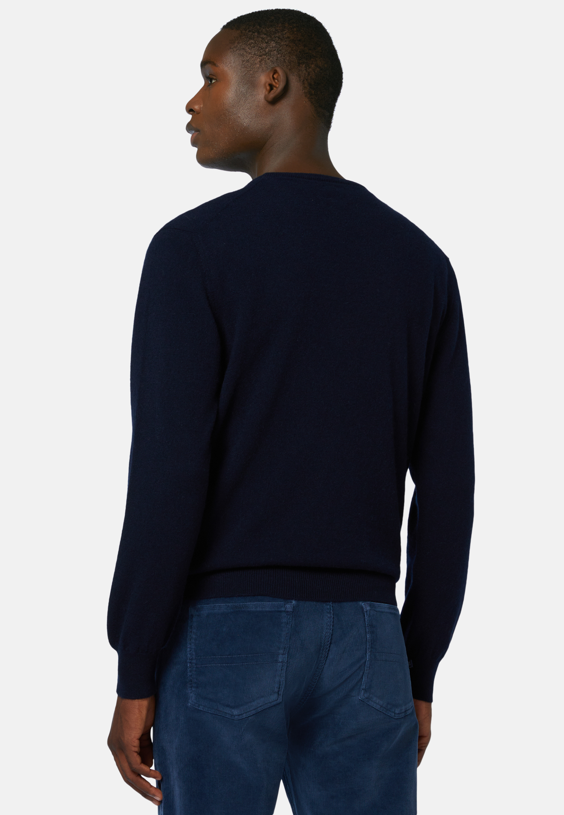 Mens navy hot sale cashmere jumper