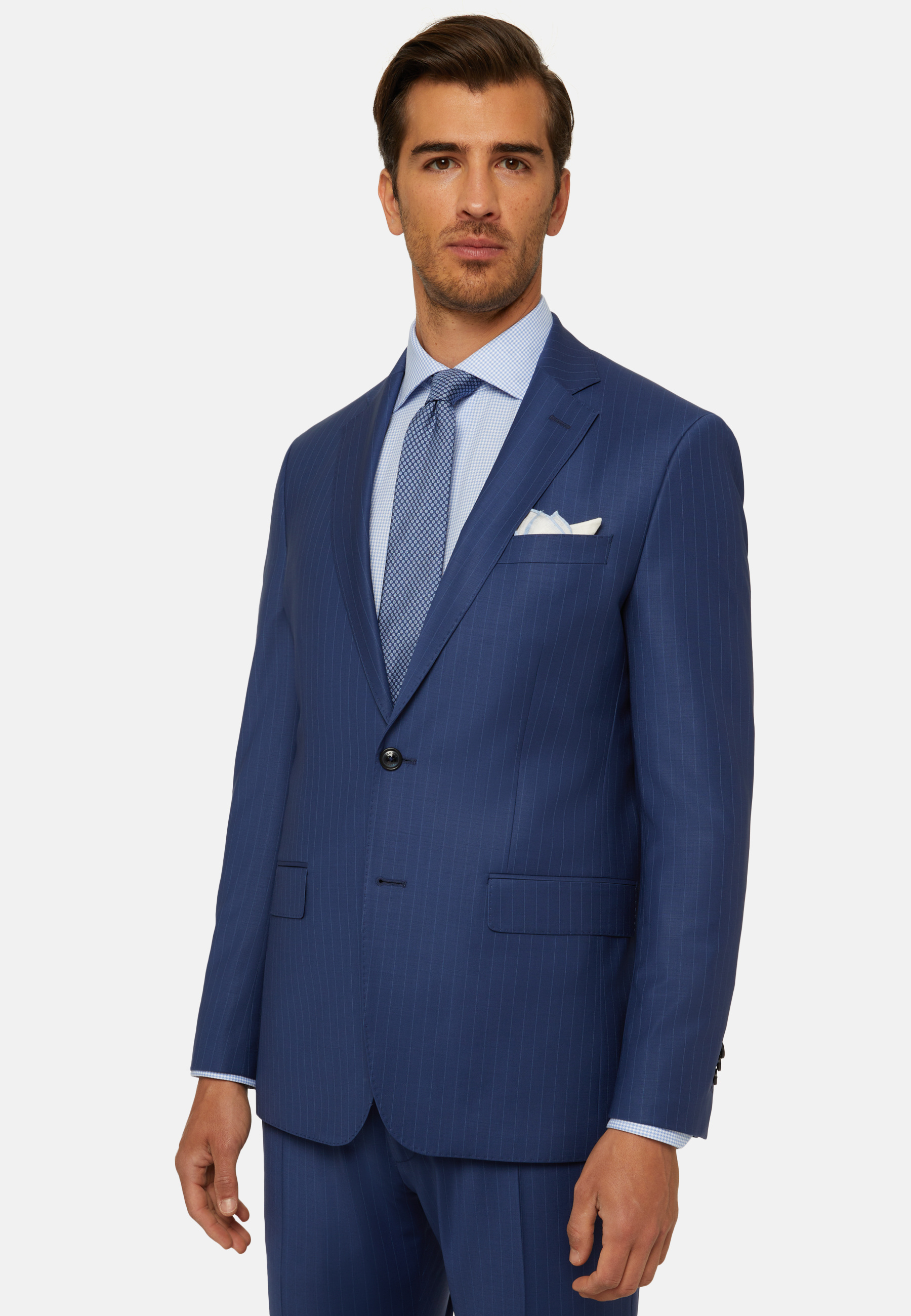 Striped Wool Suit Style Anversa | Boggi