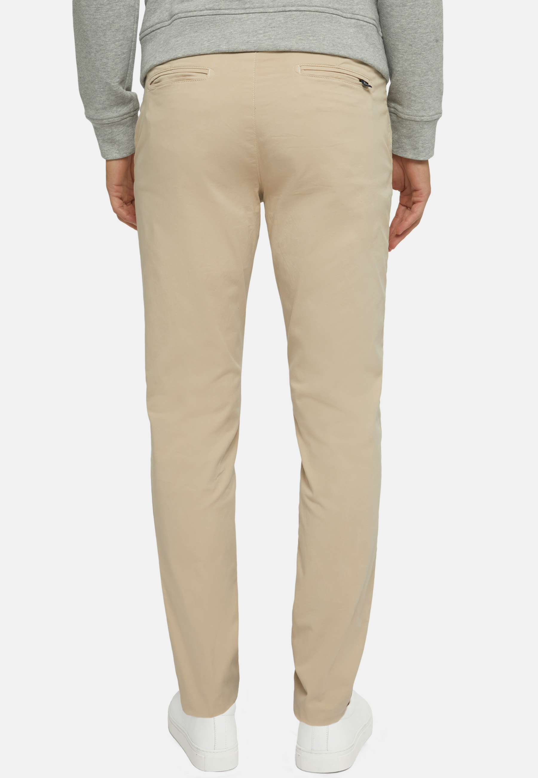 Stretch Cotton Gabardine Trousers | Boggi