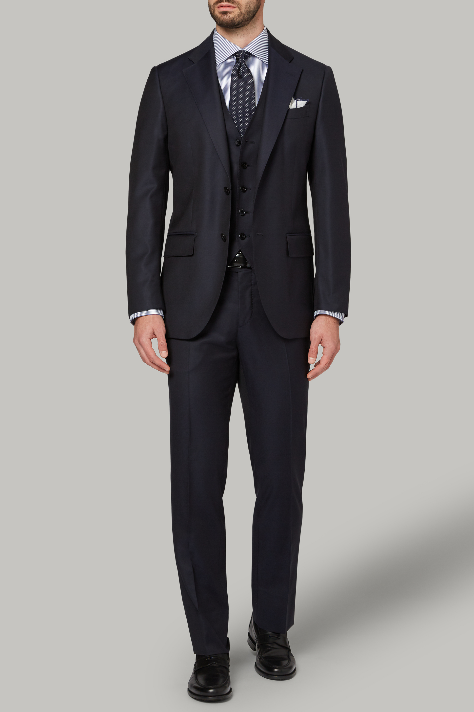 black gray suit