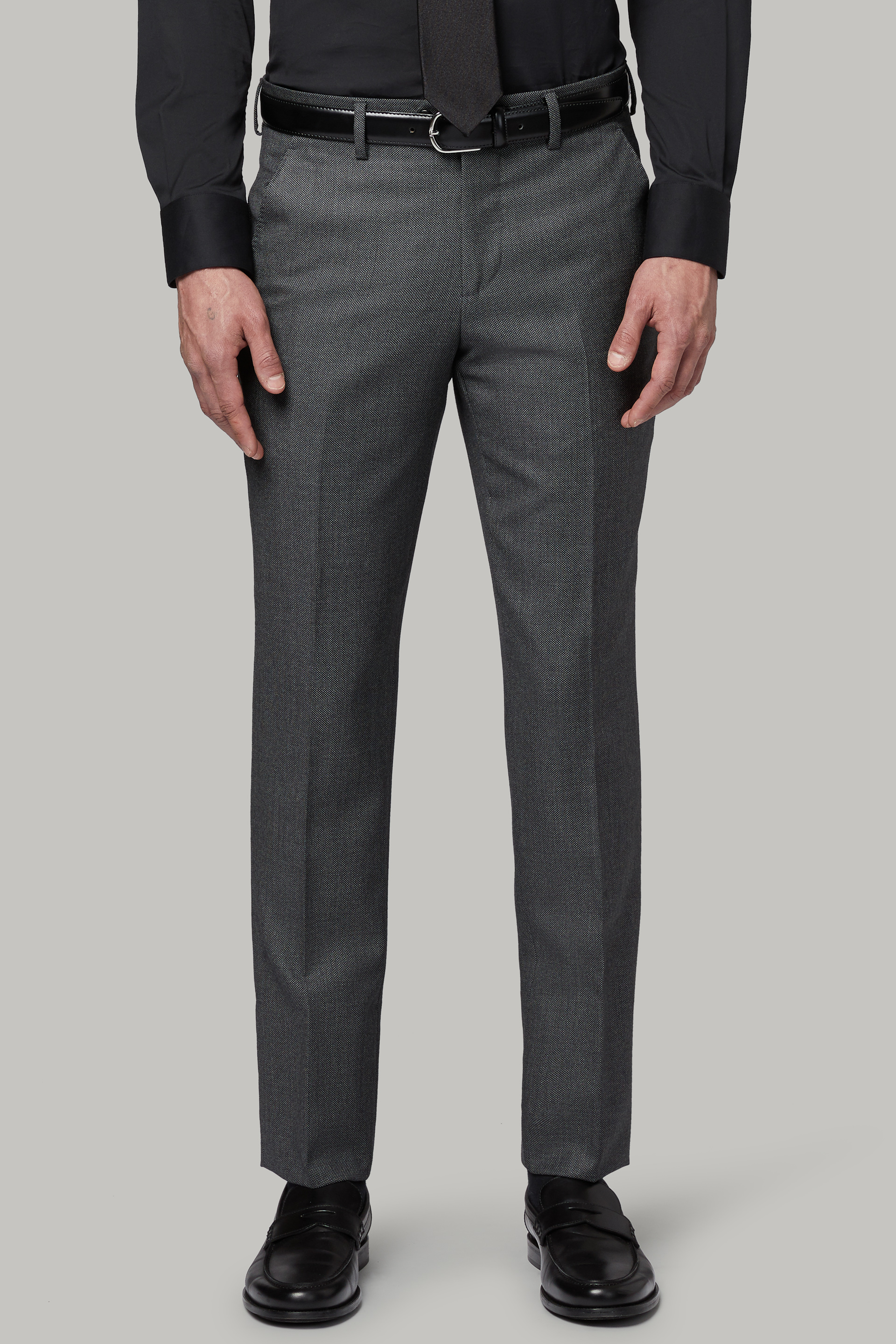 grey wool suit pants