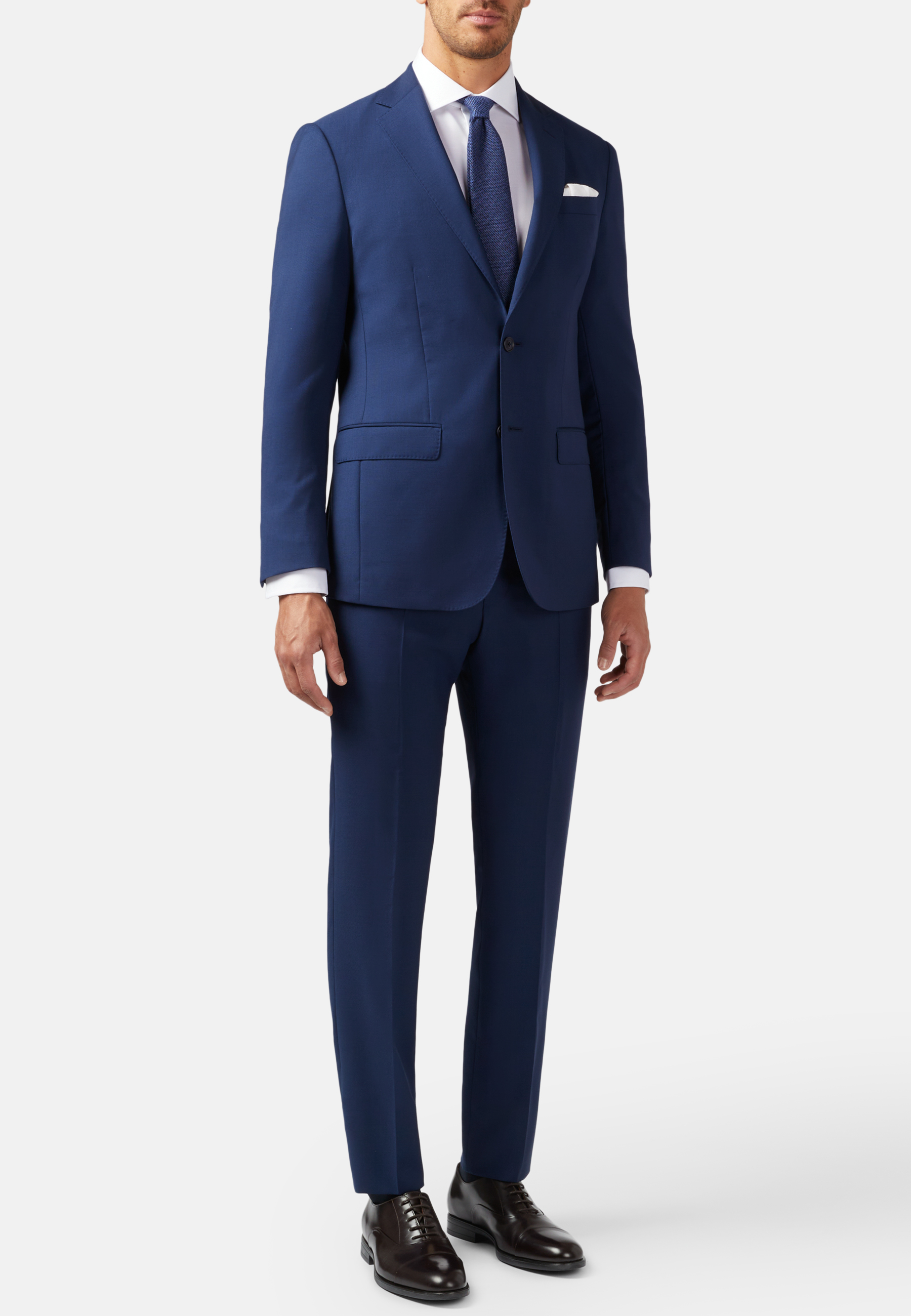 Men's Micro Structured Wool Suit Style Anversa | Boggi Milano