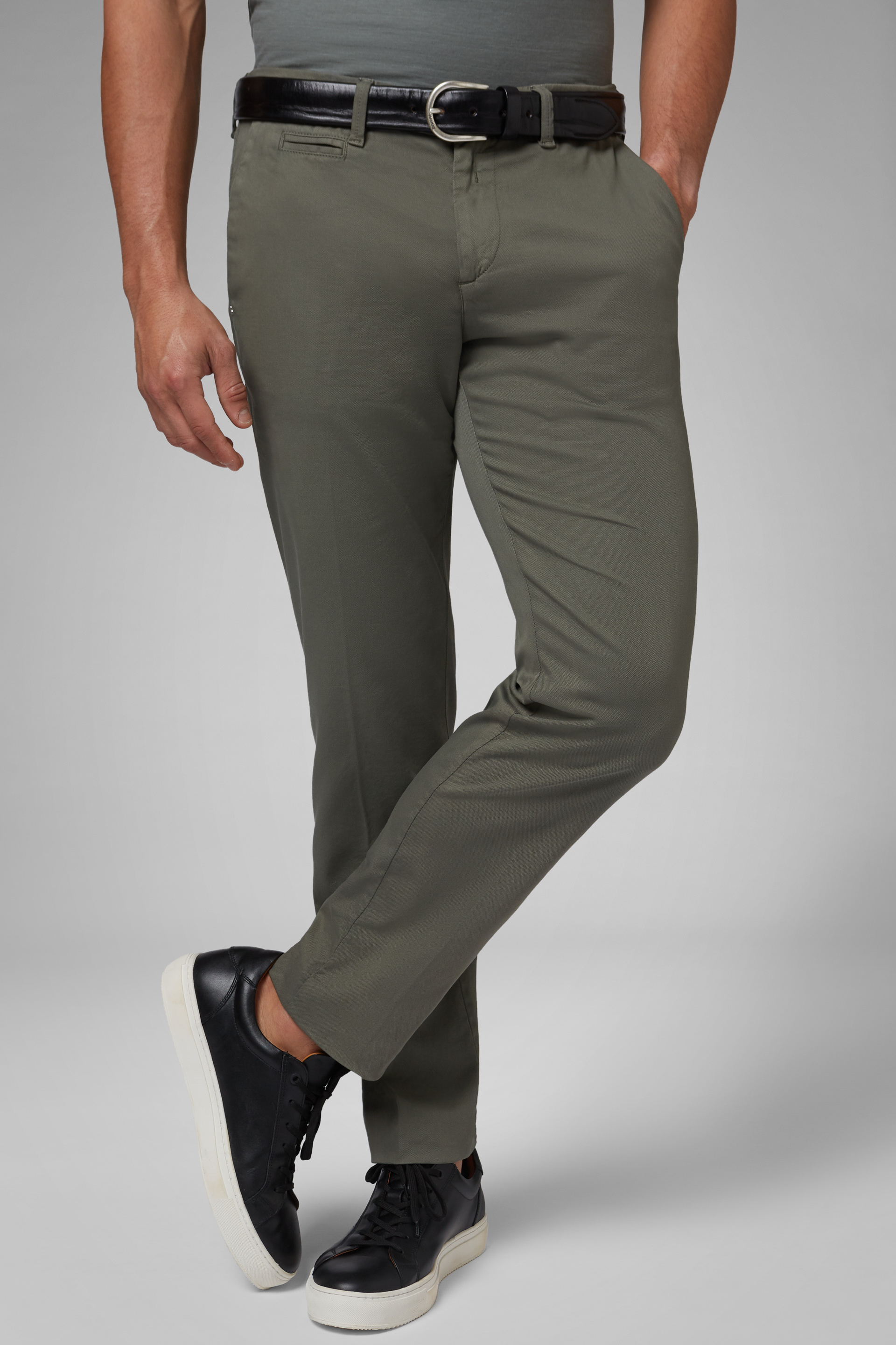 slim fit stretch trousers