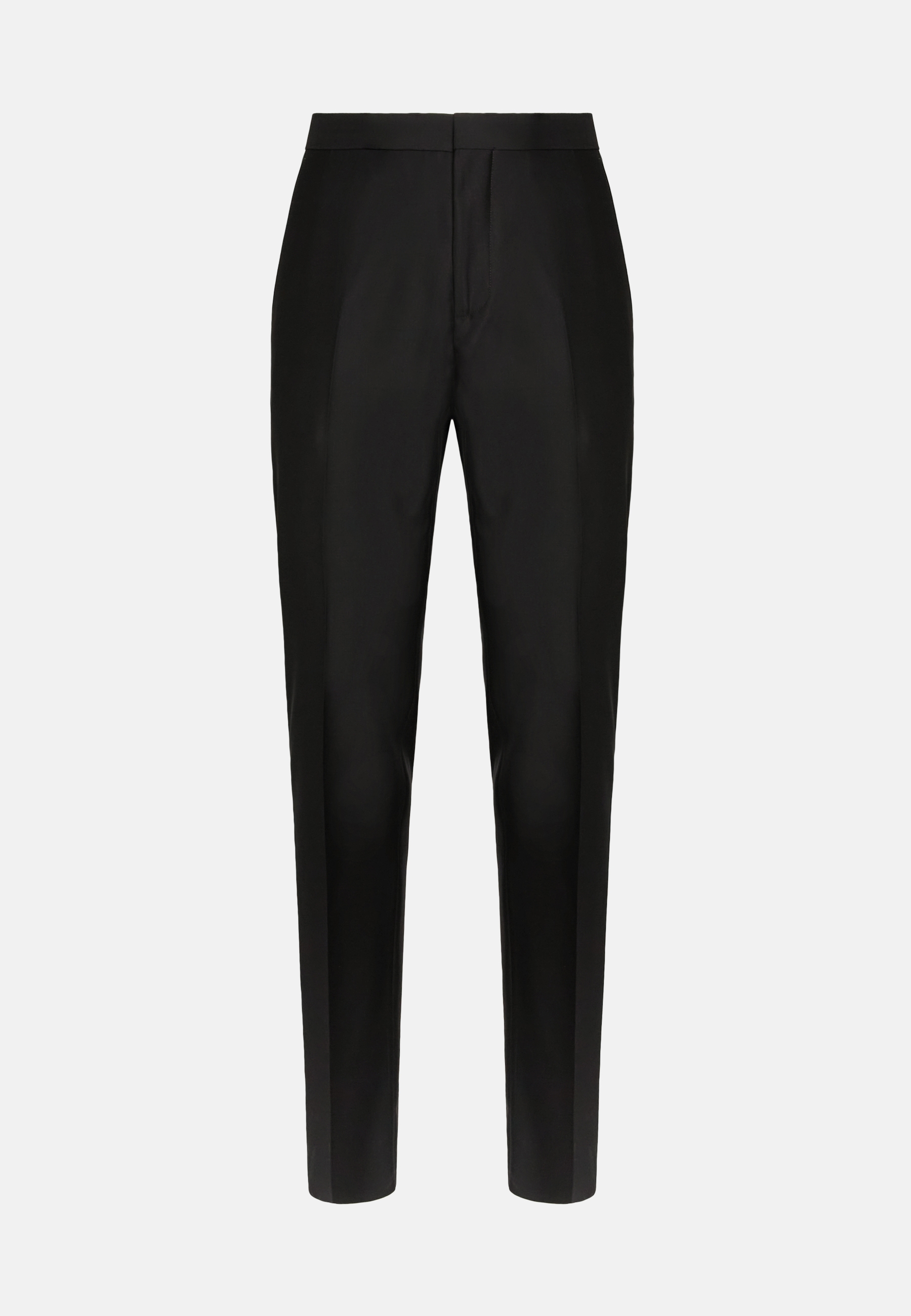 pantalon mario milano de costume homme noir uni avec poches de biais