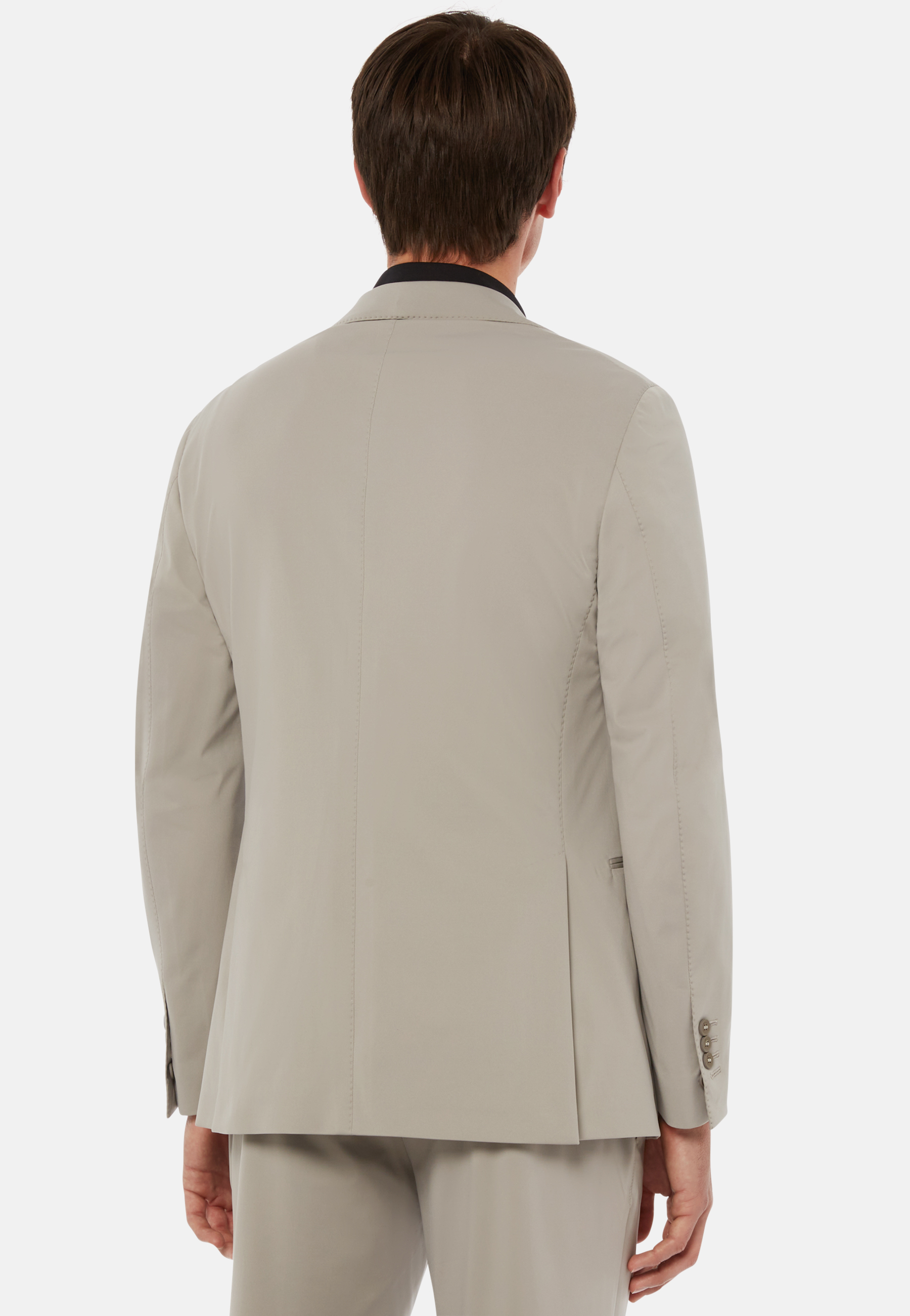 Men's Grey B Tech Stretch Nylon Jacket | Boggi Milano