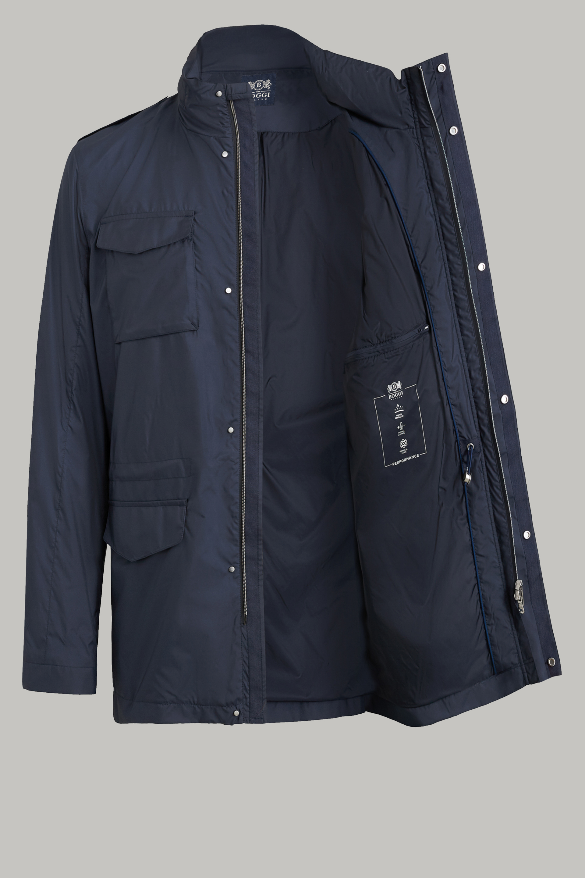 Men's Field Jacket In High Denity Fabric | Boggi Milano