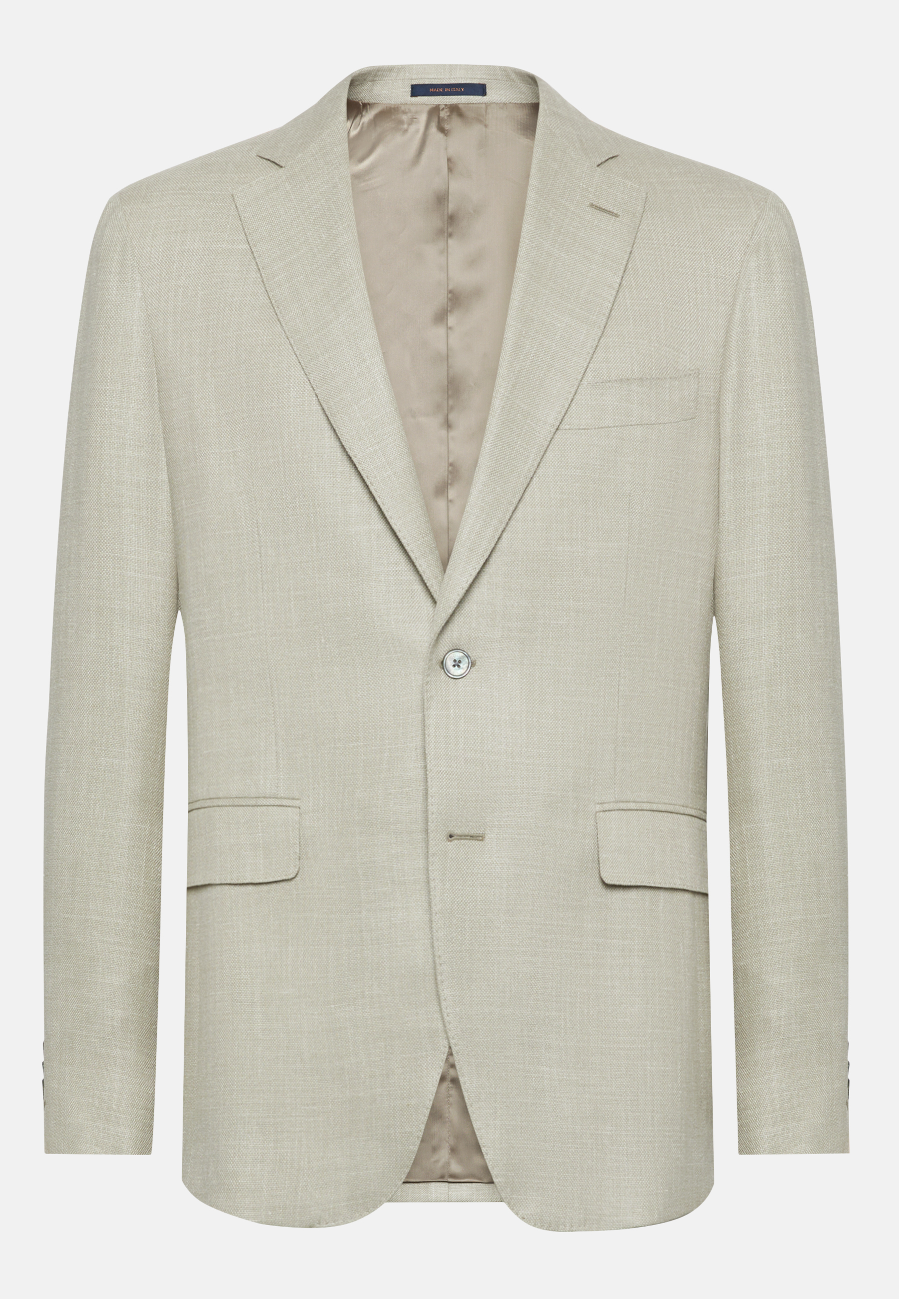 Beige Melange Linen/Cotton B Jersey Jacket