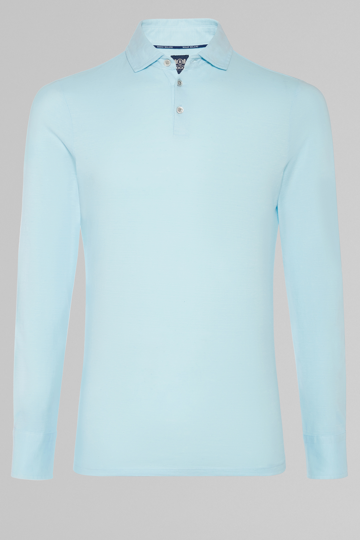 sky blue polo shirt