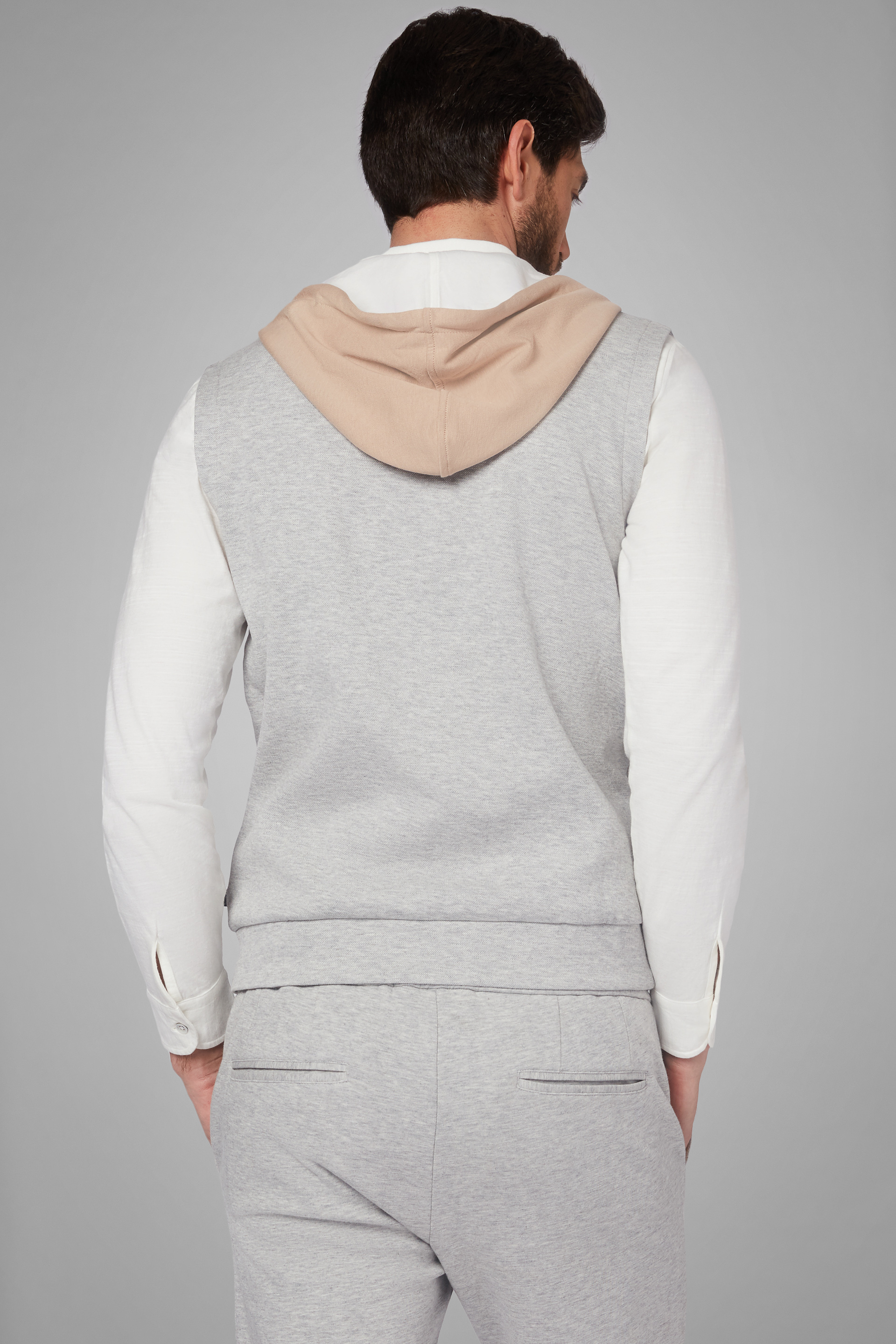 sleeveless sweater hoodie