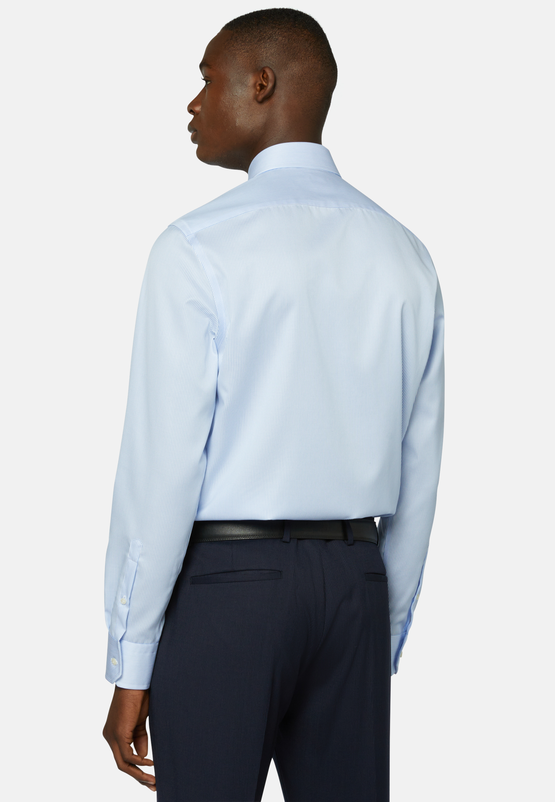 Men's Pale Blue Cotton Twill Formal Shirt