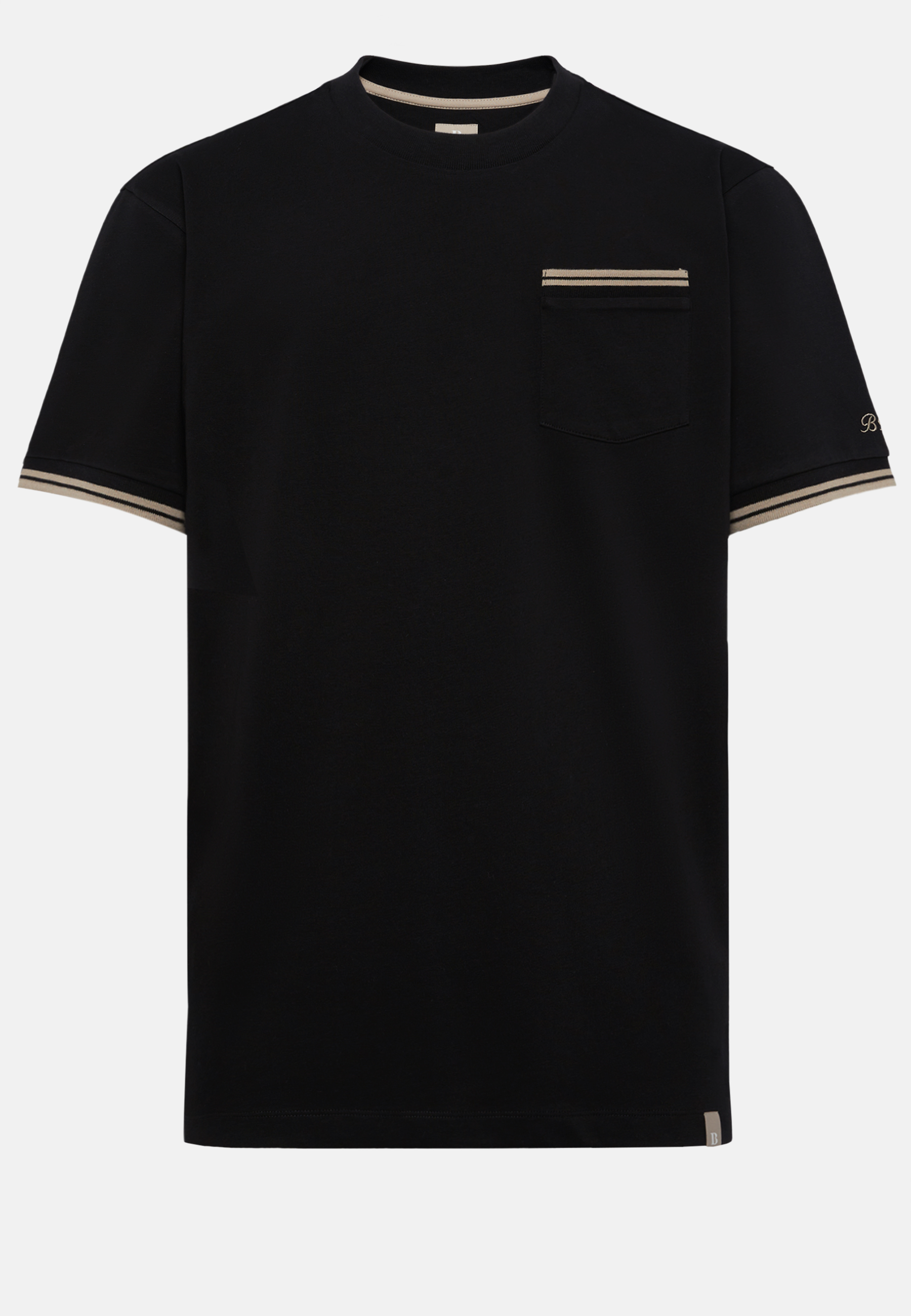 T-shirt technique noir en Tencel et coton bio