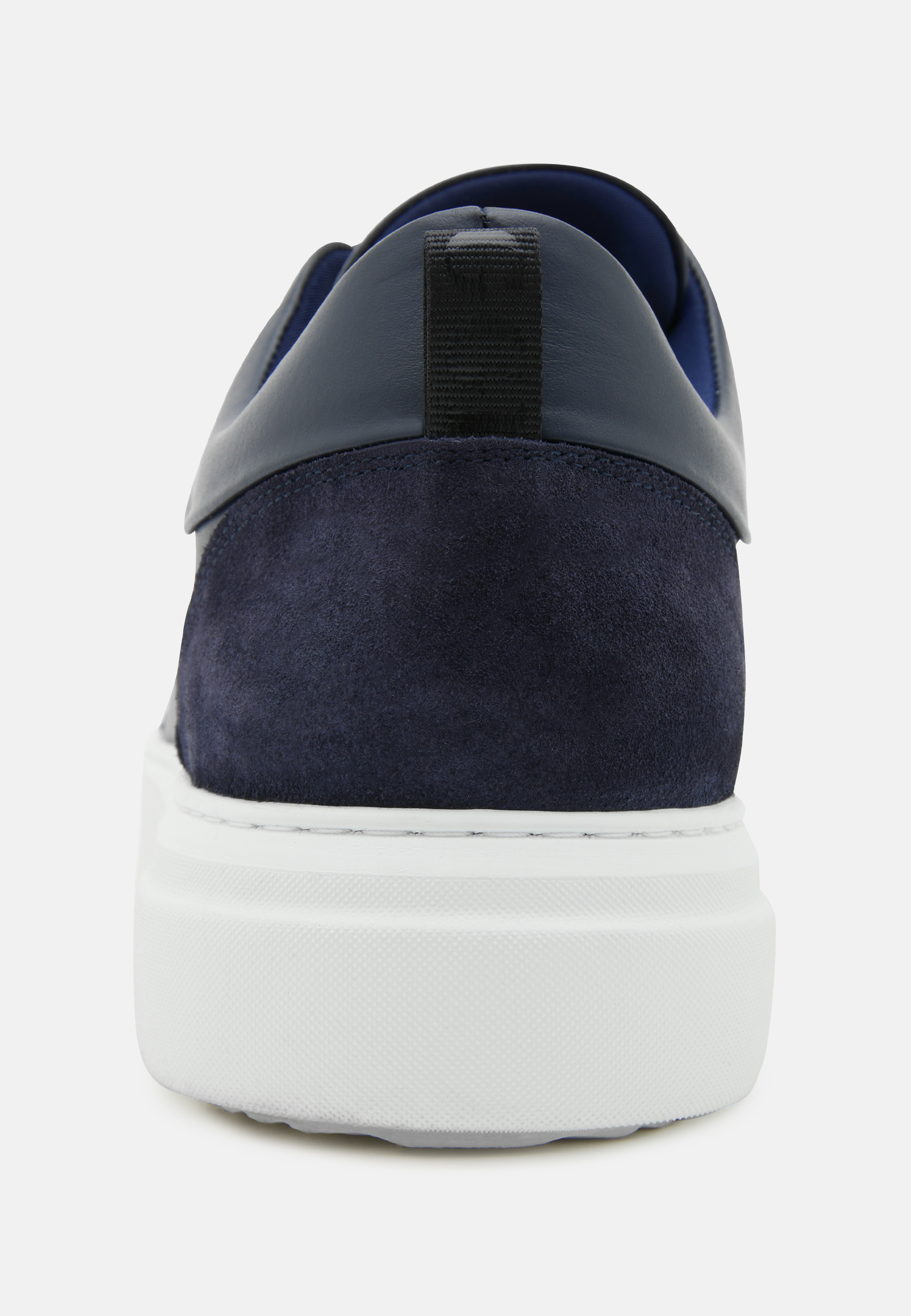 Navy and sale white trainers