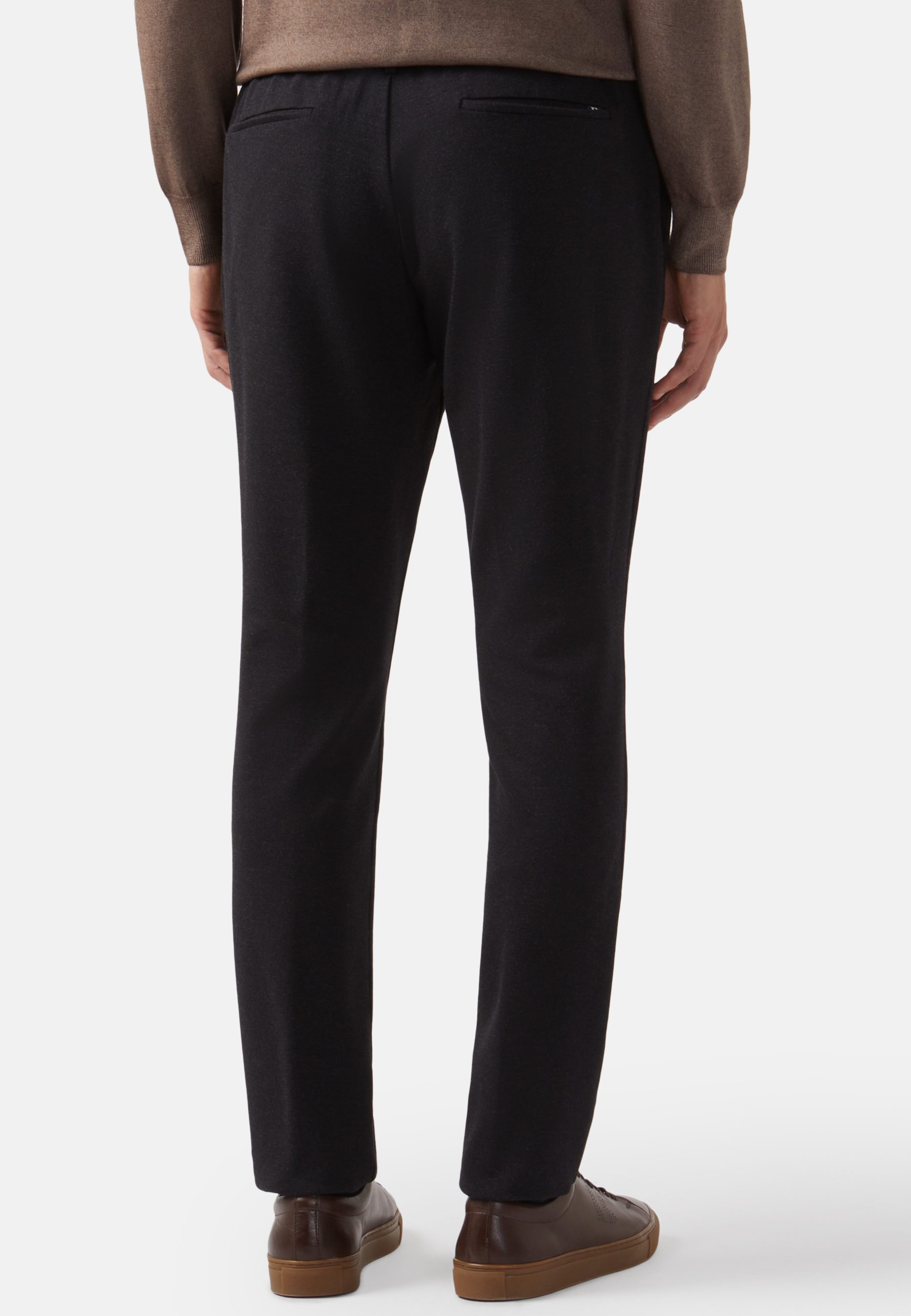 Men's Trousers in a Stretch Viscose and Nylon blend