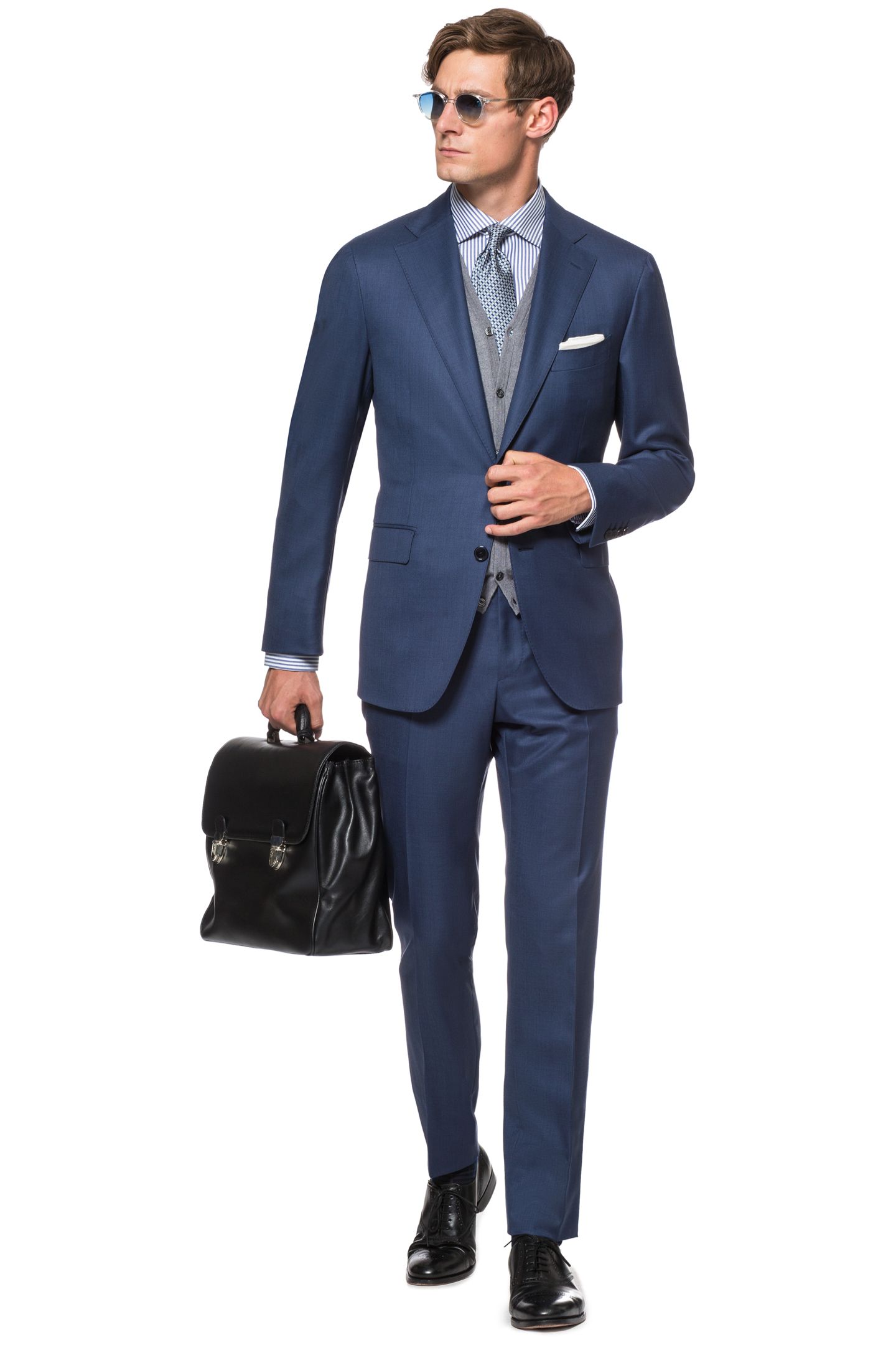 GRISAILLE TAILORED SUIT IN SUPER 160 WOOL - MADE IN ITALY | Boggi
