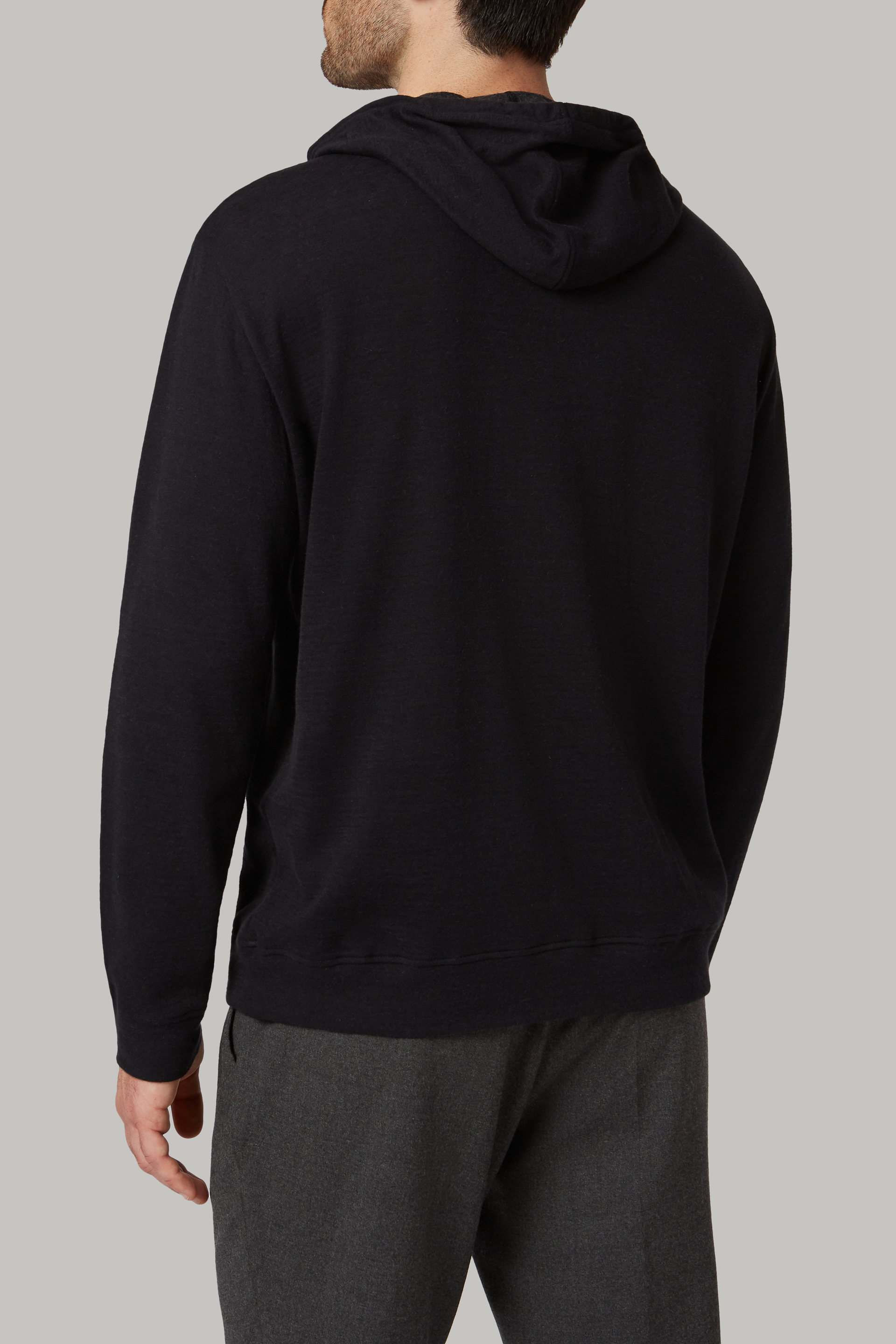 Double-Sided Cotton And Cashmere Hooded Sweatshirt | Boggi