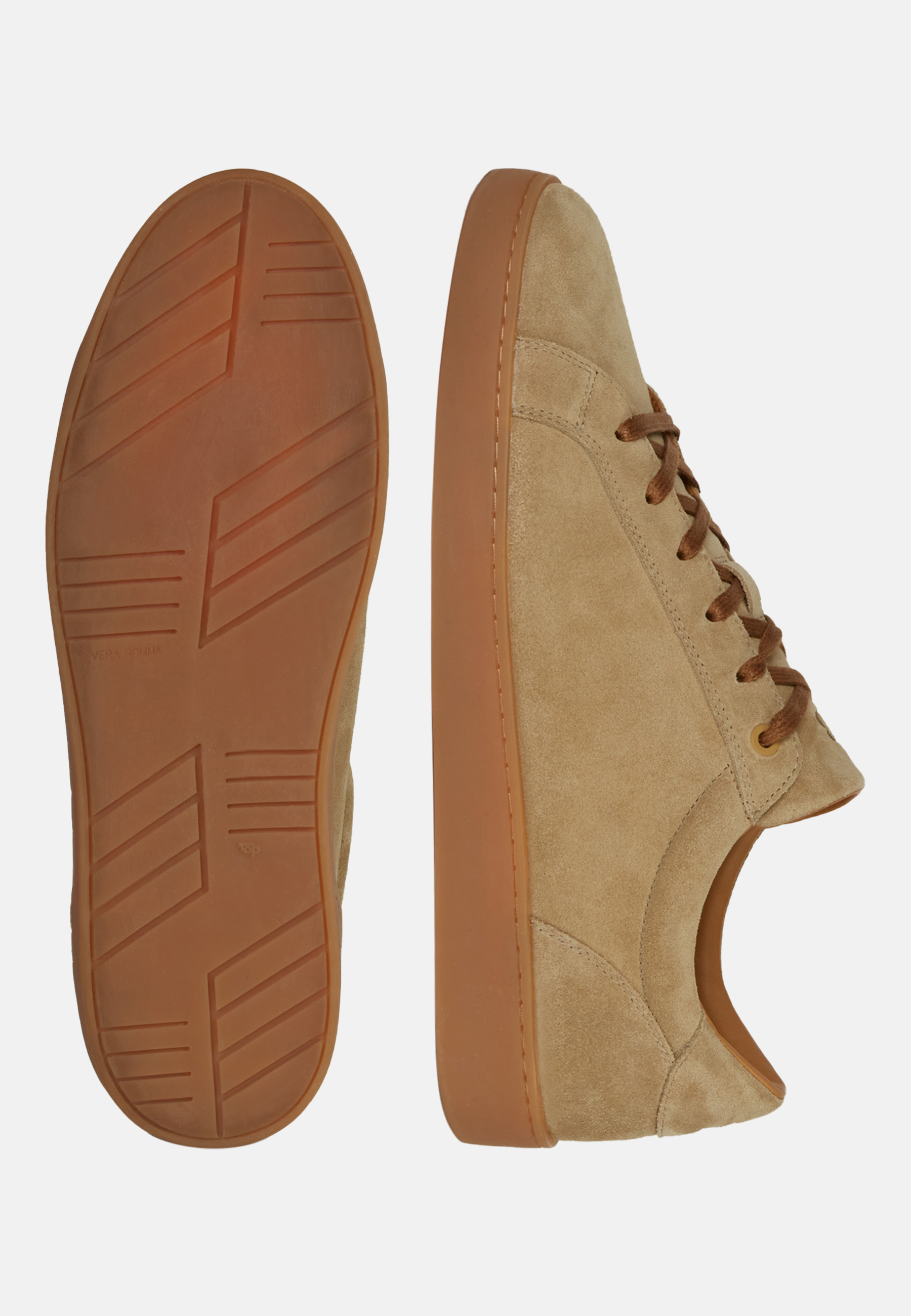 Men's tan suede trainers