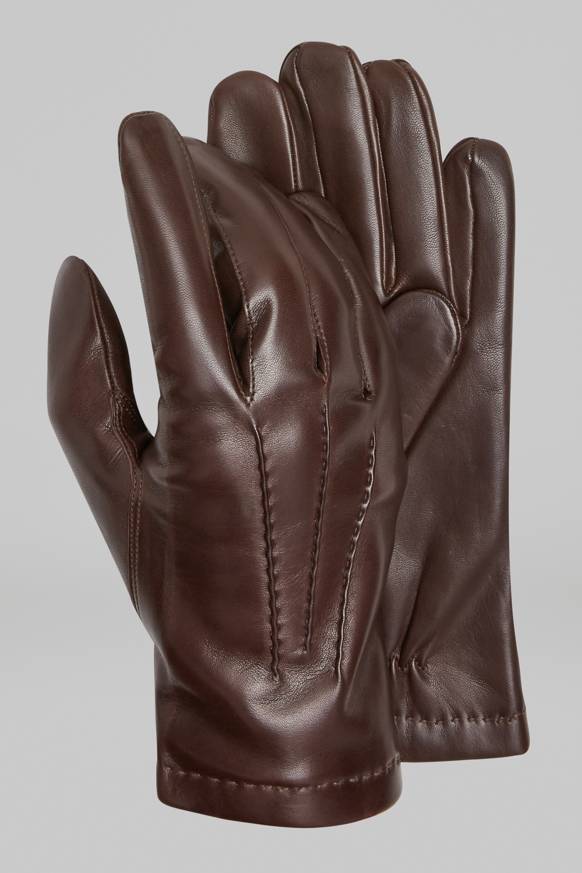 fitted leather gloves