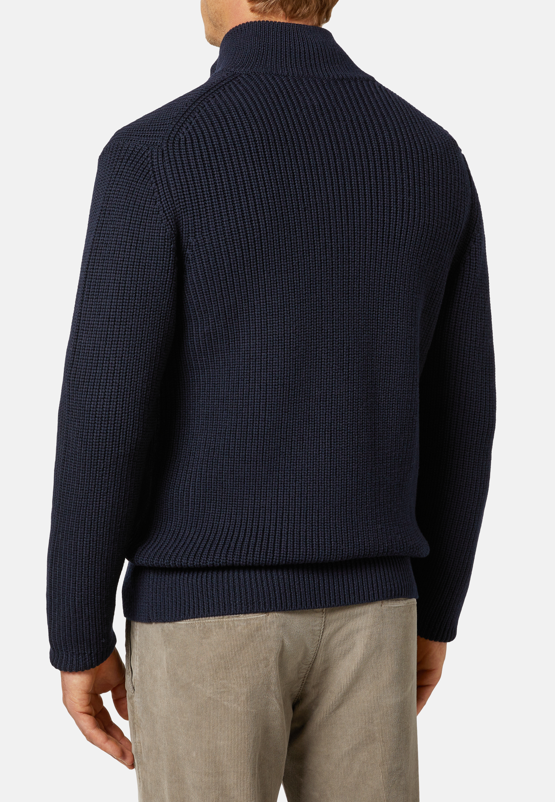 Navy clearance merino jumper