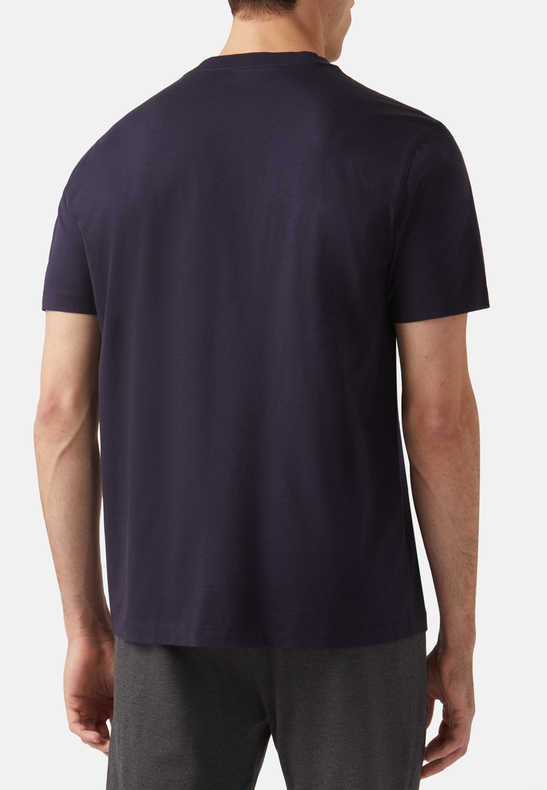 T-shirt in cotton and tencel | Boggi